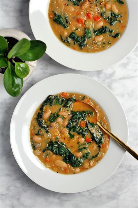 Creamy White Bean Soup With Kale Two Of A Kind