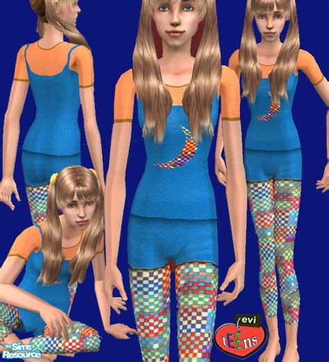 The Sims Resource Evis Teen Nighwear 4