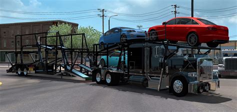389 Longhood Carhauler 136x Ats Mods American Truck Simulator