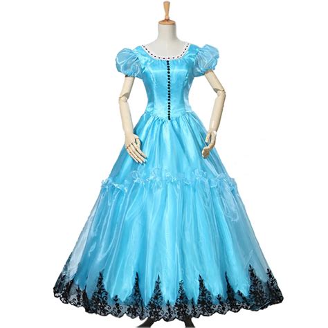 2018 Tim Burton Costume Alice In Wonderland Alice Dress Cosplay