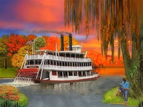 Riverboat Of Autumn Fall Season Autumn Colors Love Four Seasons