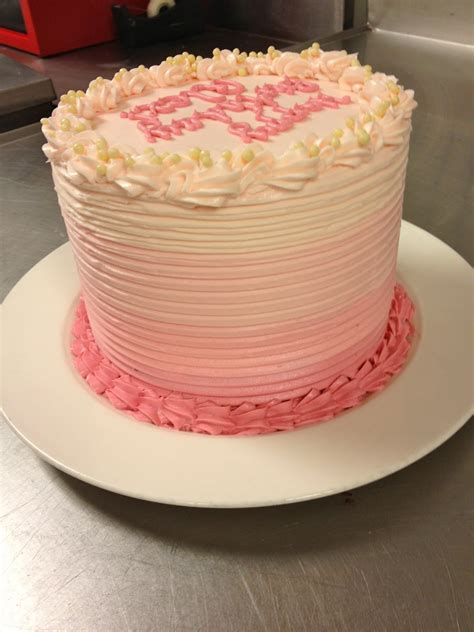 Blonde In The Kitchen Ombre Pink Birthday Cake