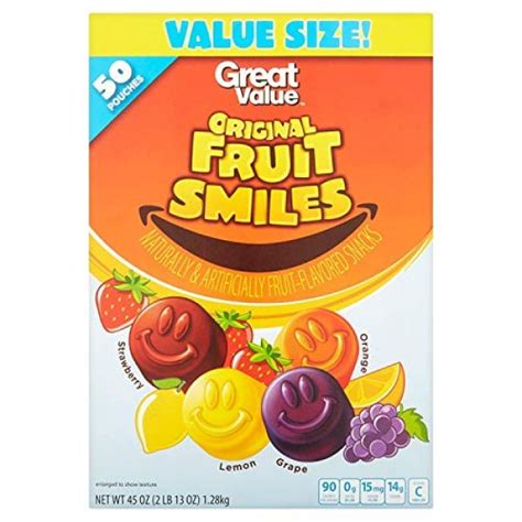 Great Value Original Fruit Smiles Fruit Snacks