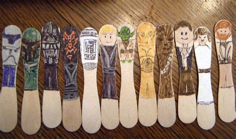 Star Wars Popsicle Sticks Popsicle Stick Art Craft Stick Crafts