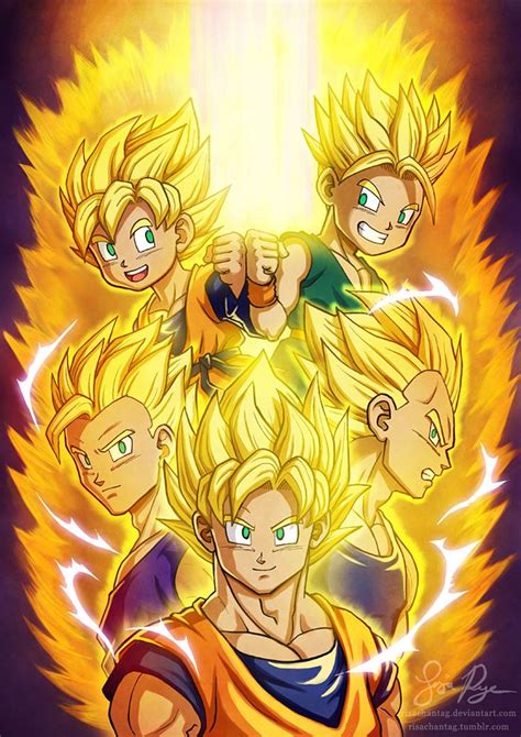 Goku Vegeta Trunks Goten And Gohan アニメ 日本 Manga Dragon、dragon Ball、dbz