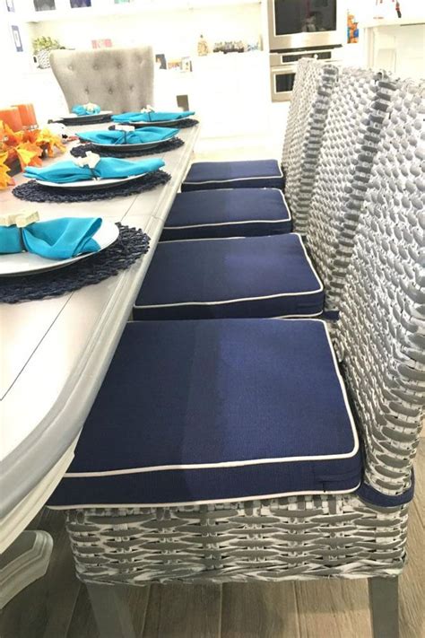 Whether those kitchen or dining room chairs are simply hard and uncomfortable, or just need a little bit of a facelift, placing a chair cushion with ties. This local customer has taken her dreamy dining room up a ...