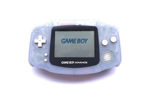 Nintendo Game Boy Advance Gba Clear Glacier Blue Agb 001 Handheld