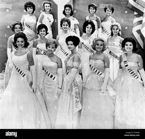miss usa 1961 finalisti nella prima fase di miss universo pageant in miami florida luglio 12