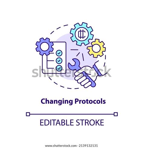 Changing Protocols Concept Icon Cryptocurrency Disadvantage Stock