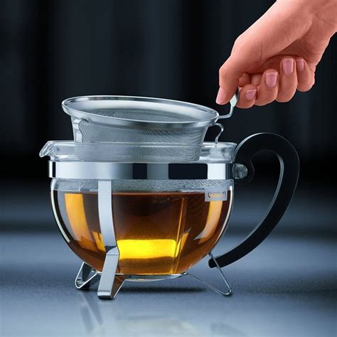Bodum Chambord 1l Glass Teapot With White Infuser