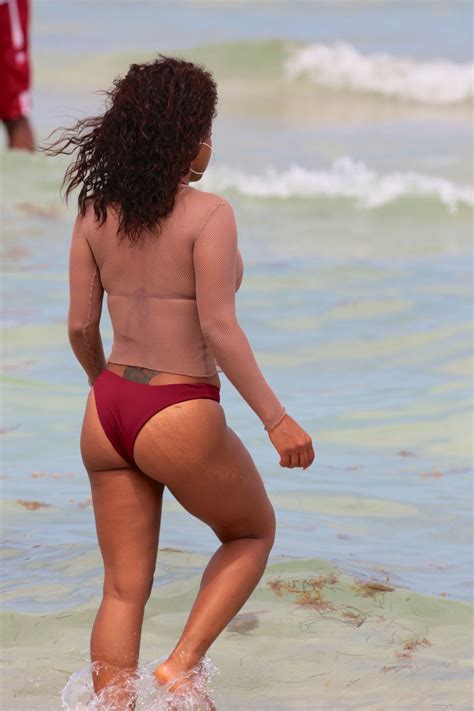 Christina Milian In Bikini On The Beach In Miami 07222017 Hawtcelebs