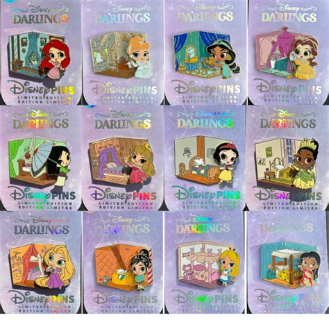 Complete Disney Darlings Pin Collection Disney Pins Blog