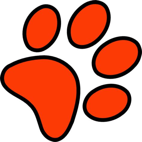 Pawprint Clipart Red Pawprint Red Transparent Free For Download On