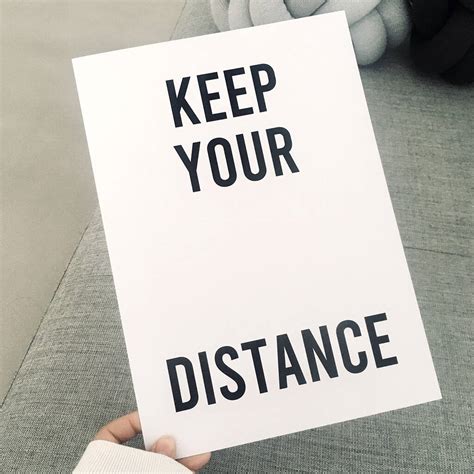 Keep Your Distance Print By Wue