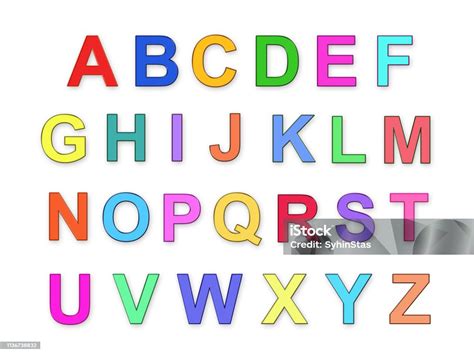 Childrens Multicolored Alphabet Abc Stock Illustration Download Image
