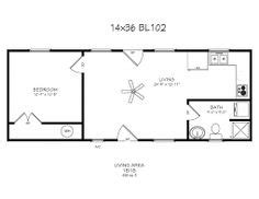 Open floor plans don't have interior walls for support, and therefore the suppo. 14x40 cabin floor plans | Tiny House | Pinterest | Cabin ...