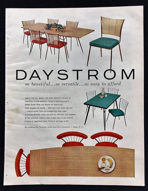 1956 Vintage Daystrom Furniture Magazine Print Ad Etsy Furniture