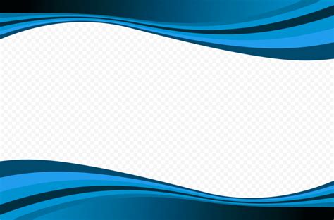 Abstract Blue Curved Lines Borders Frame Png Image Citypng