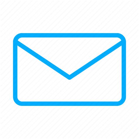 Blue Email Envelope Letter Mail Message Post Icon Download On