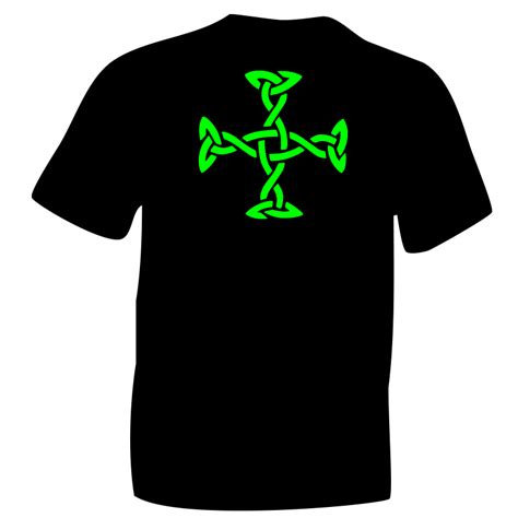 Green Celtic Knot Cross Icenicelts
