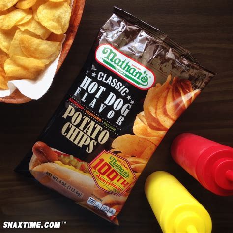 Nathans Famous Hot Dog Potato Chips All Star Snack Snaxtime