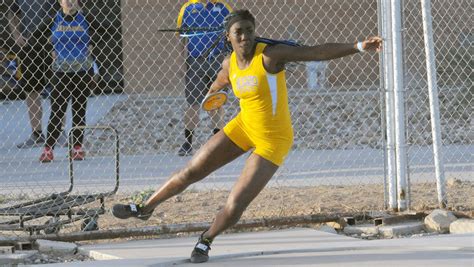 In 2018 her personal best of 59.72 m (as of july 2018) is the 39th best measure in the seasonal world lists. Angelo State thrower Daisy Osakue sets national discus record