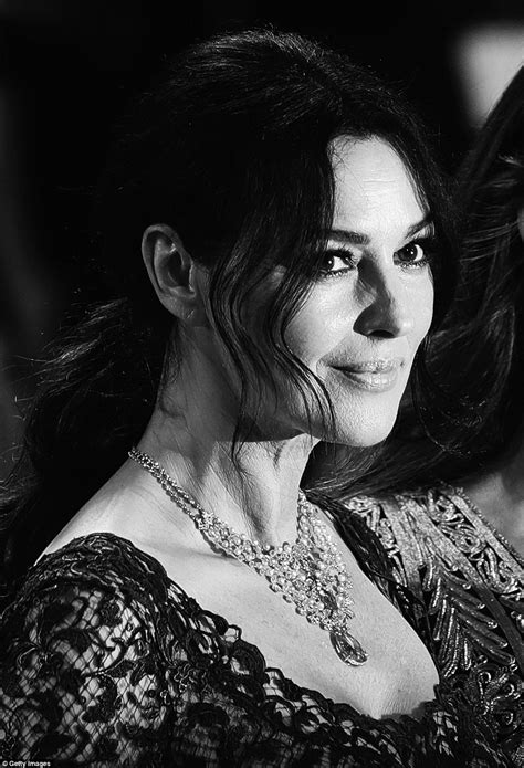 Monica Bellucci Amps Up The Sex Appeal In Semi Sheer Lace Dress At