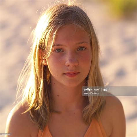 Blond Teen Girl Posing High Res Stock Photo Getty Images