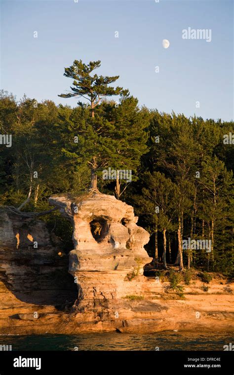 The Pictured Rocks As Seen From A Tourboat In The Pictured Rocks