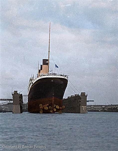 Olympic In Dry Dock Titanic Ship Belfast Titanic Titanic Underwater
