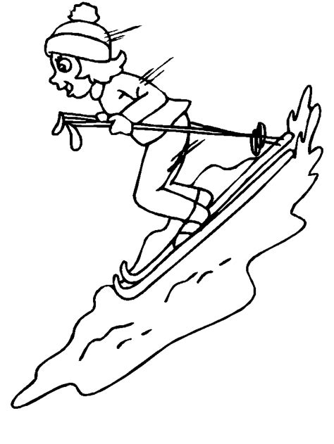 Winter Sports Coloring Pages Coloring Home