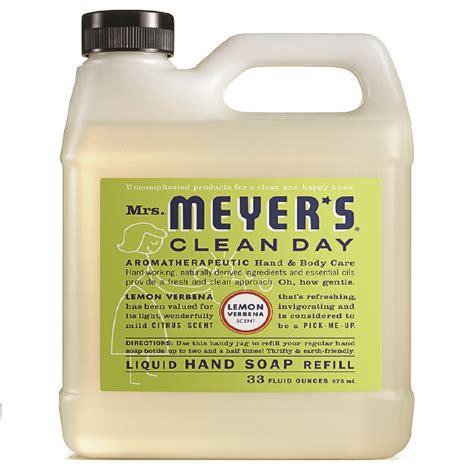 Mrs Meyers Clean Day Liquid Hand Soap Refill Lemon Verbena 33oz