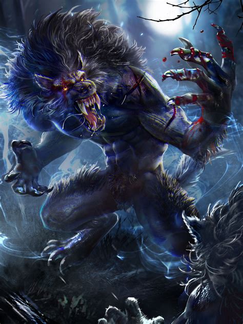 Werewolf By Im Hyejin Illustrator Werewolf Art Werewolf Fantasy Monster