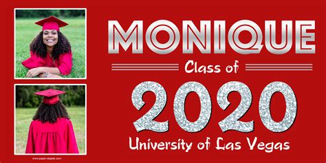 Class Of 2020 Graduation Photo Banner ~ Congrats Grad Personalized