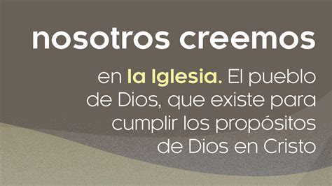 Nosotros Creemos Free Methodist Church Usa