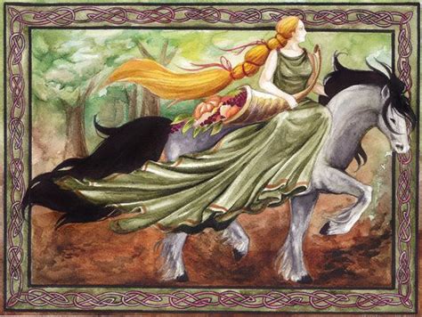Epona Celtic Protector Of Horses Donkeys And Mules She Was Also