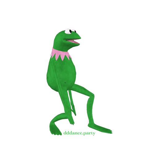 Kermit The Frog Dancing Sticker By Fuzzy Wobble For Ios And Android Giphy