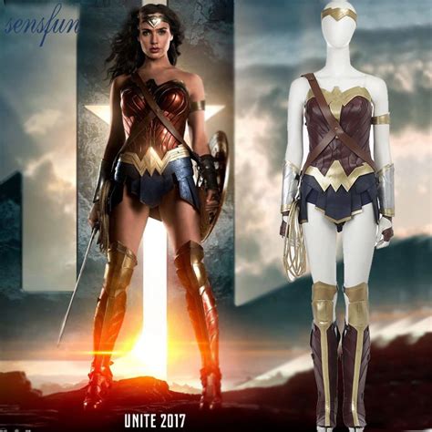 Cheapest Sensfun Wonder Woman Costume Halloween Costumes For Adult