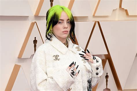 Billie Eilish Hits Oscars 2020 Red Carpet In White Chanel Suit