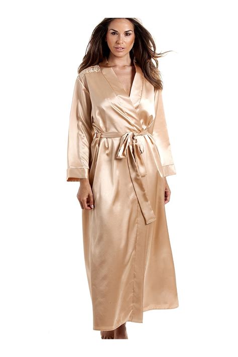 Womens Satin Dressing Gown