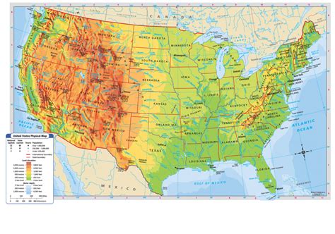 Printable Topographic Map Of The United States Printable Us Maps