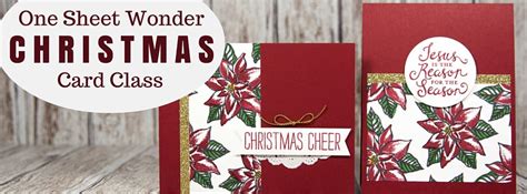 Christmas One Sheet Wonder Class Ink It Up With Jessica Card Making