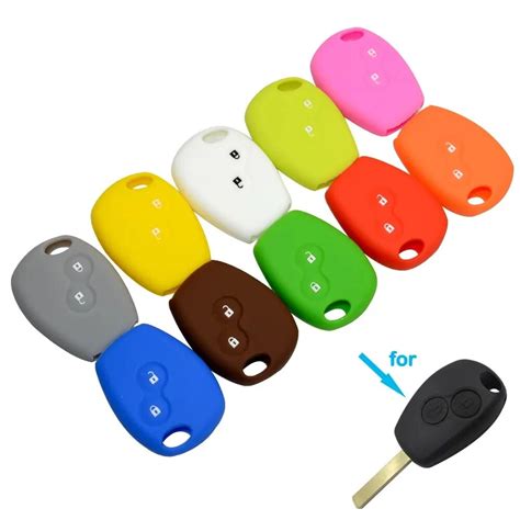 Okeytech Funda De Goma De Silicona Para Mando A Distancia De Coche Botones Para Renault