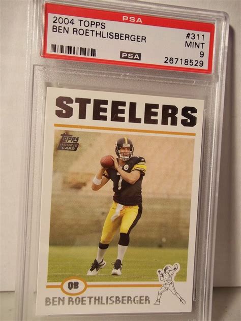 Maybe you would like to learn more about one of these? 2004 Topps Ben Roethlisberger Rookie PSA Mint 9 Football Card #311 NFL #Pitt… | Pittsburgh ...