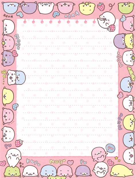 San X Mamegoma Cute N Round Letter Set In 2020 Memo Paper Letter