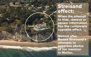 Image result for streisand effect