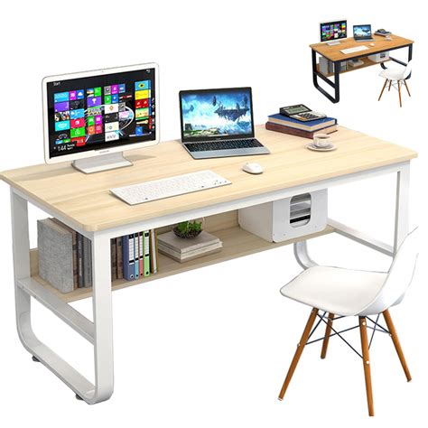 A study table design for girls, for instance, might be the way for your little one to express her personality through its design. Simple Modern Wooden Computer Desk Study Table Home Office ...