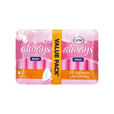 Always Cotton Soft Maxi Thick Normal Pads 20s