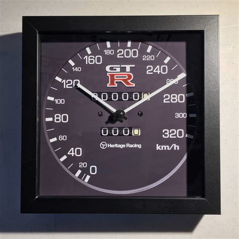 Jdm Nissan Skyline R32 Gt R Speedometer Wallshelf Clock Etsy Uk