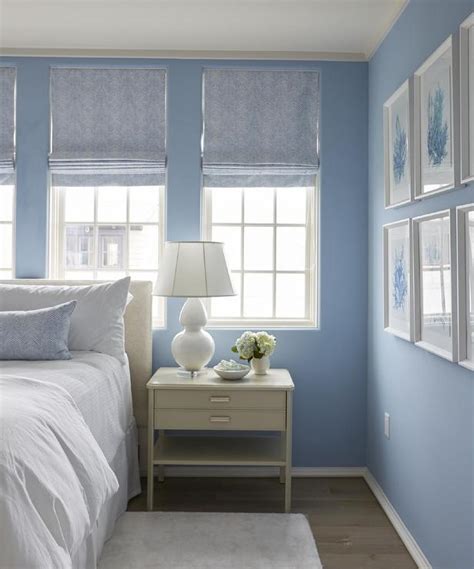 This design gives you a feel of being in nature's lap. Blue Bedroom with Blue Coral Art Gallery Wall - Cottage ...